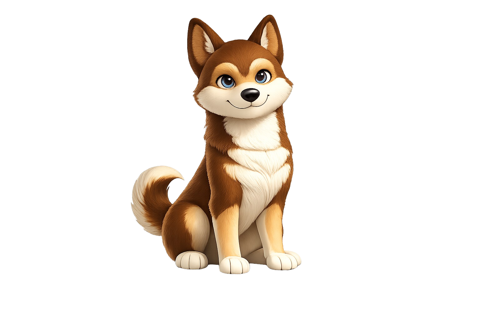 Dog holding a bone
