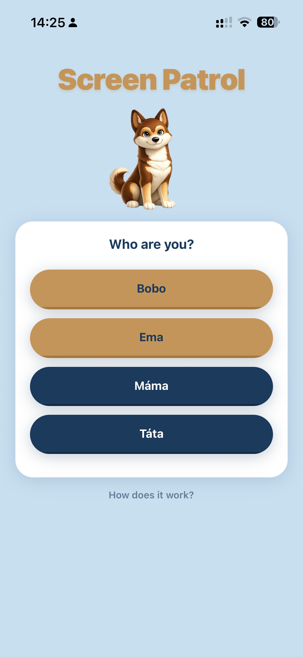 Choose family member